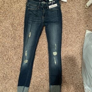 hollister advanced stretched low rise jeans